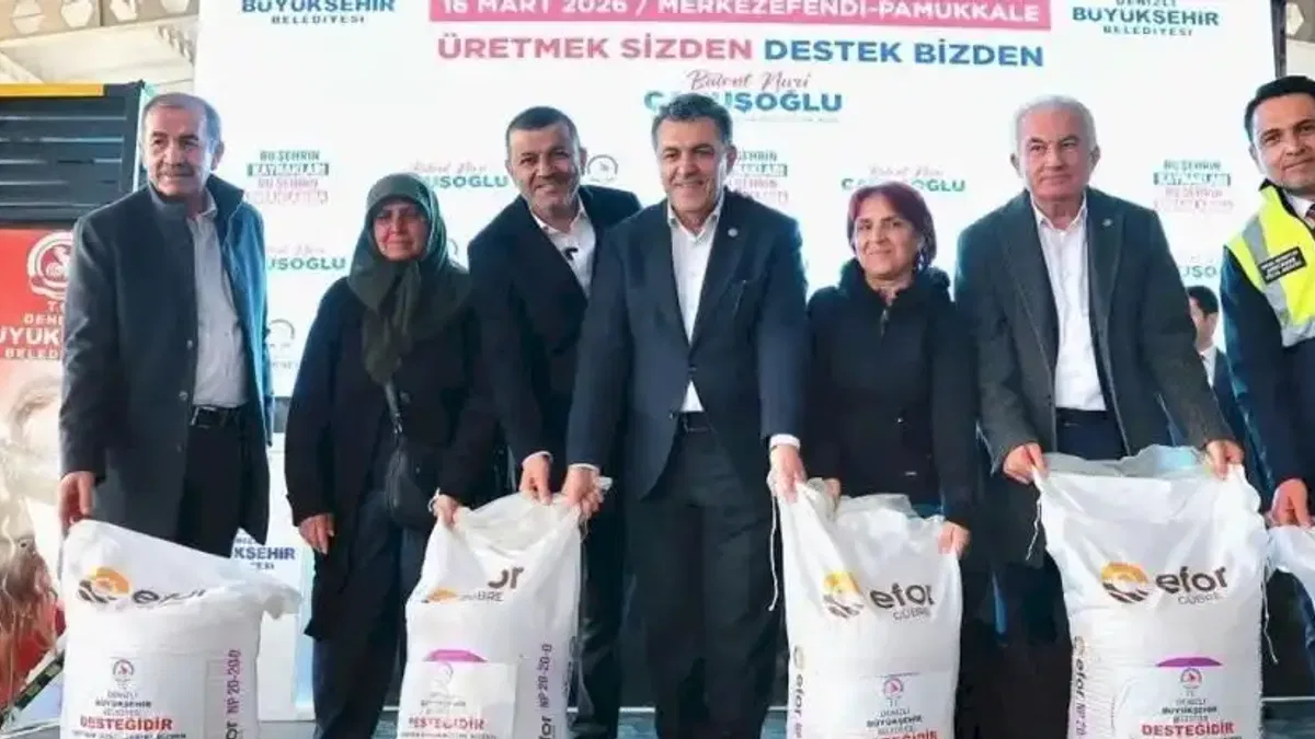 Denizli Büyükşehir’den Üreticiye 2 Milyon Kiloluk Gübre Desteği