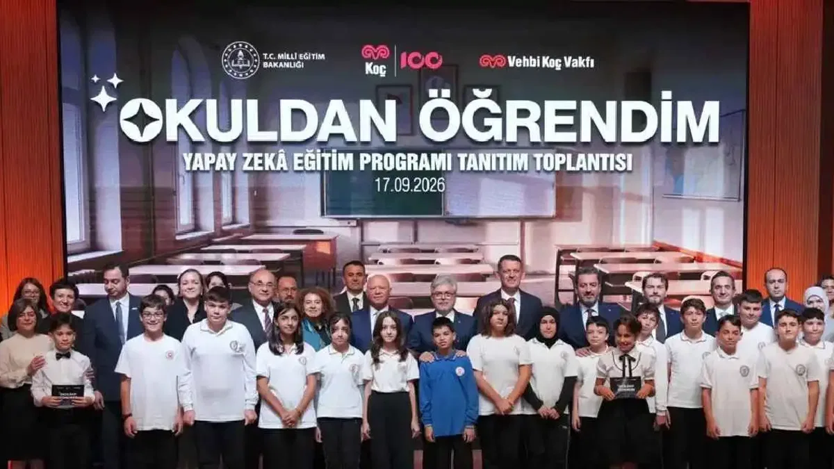 Ortaokul öğrencileri için 'yapay zekâ eğitim programı' tanıtıldı