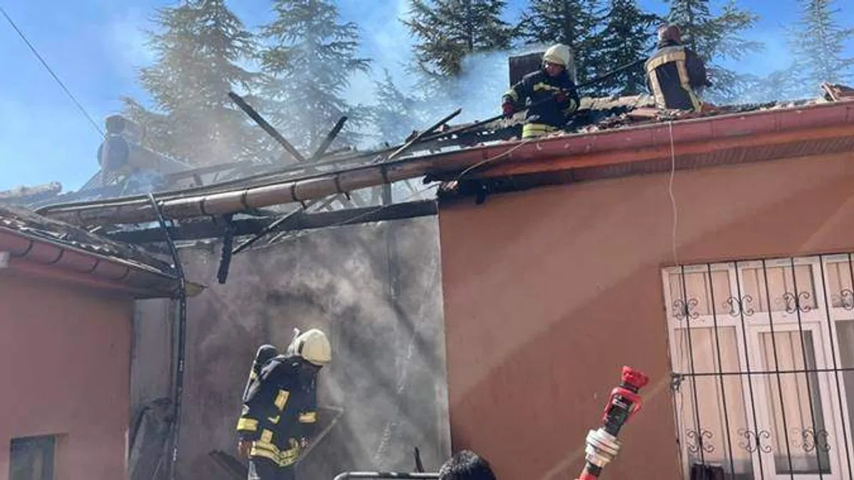 Kulu'da müstakil evde çıkan yangın söndürüldü