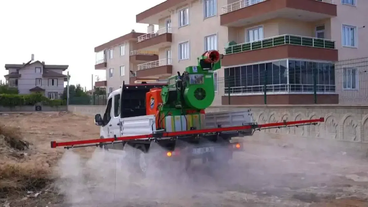 Konya Karatay'da haşereyle mücadele genişliyor