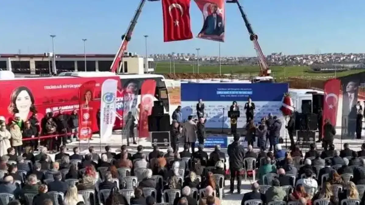 Tekirdağ'da sebze ve meyve toptancı hali temeli atıldı