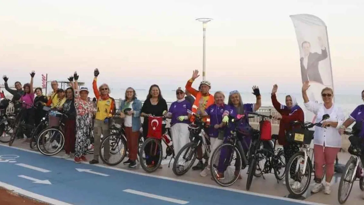 Mersin’de kadınlara pedal gücü