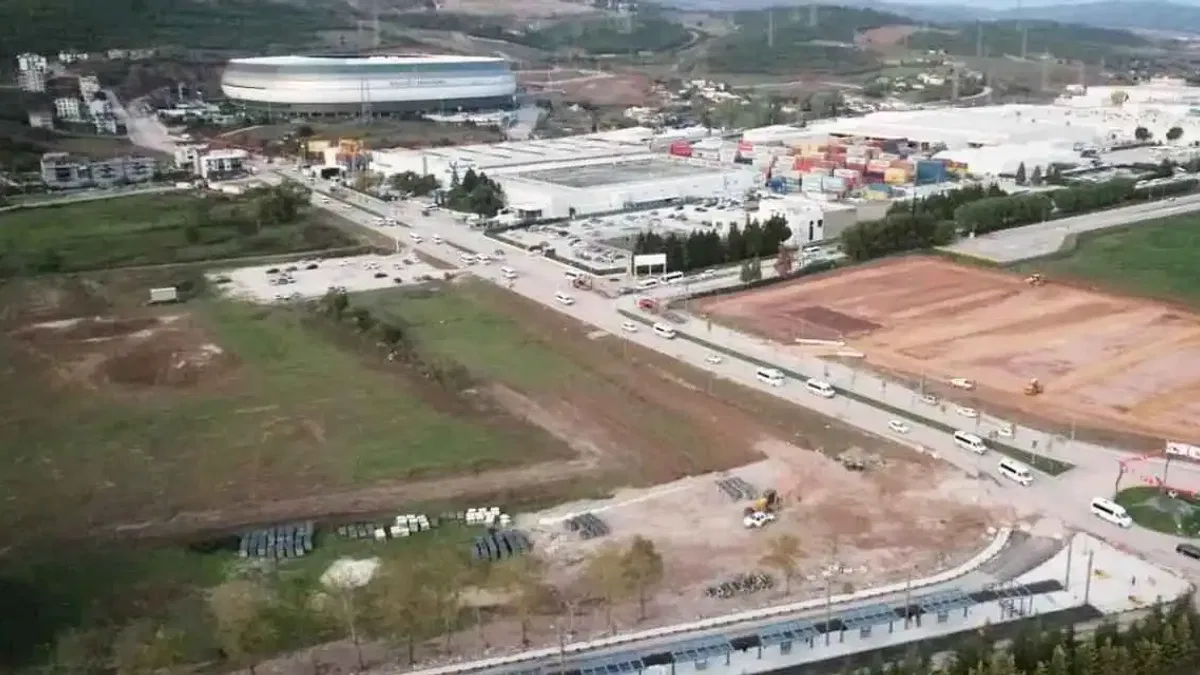 Kocaeli'de milli maç için 220 dönümlük dev organizasyon alanı hazır