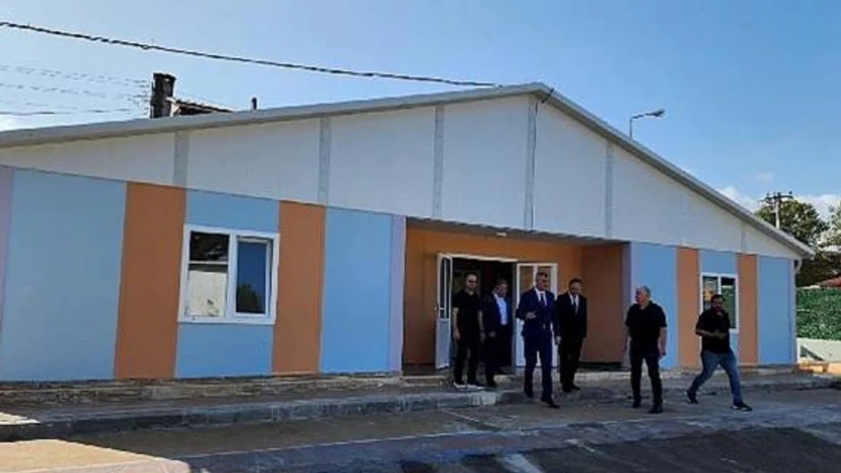 Yazlık Tabosan İlkokulu Prefabrik Okul Binası da Tamamlandı