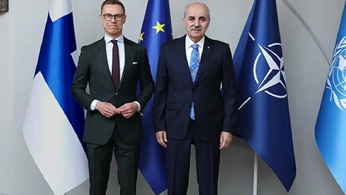 Finlandiya Cumhurbaşkanı, TBMM Başkanı Kurtulmuş'u kabul etti