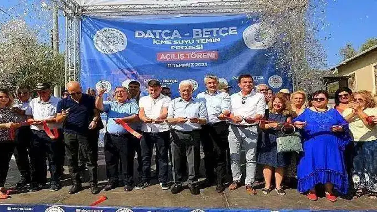 Başkan Gürün, Datça-Betçe'ye Kesintisiz İçme Suyu Sağlayan Projenin Açılışını Yaptı