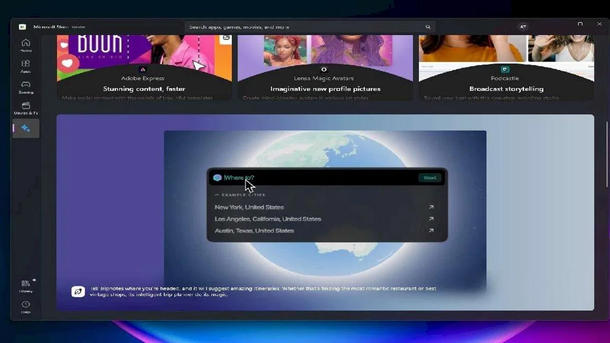 Microsoft, Yapay Zekayı Windows 11 Uygulama Mağazasına Taşıyor