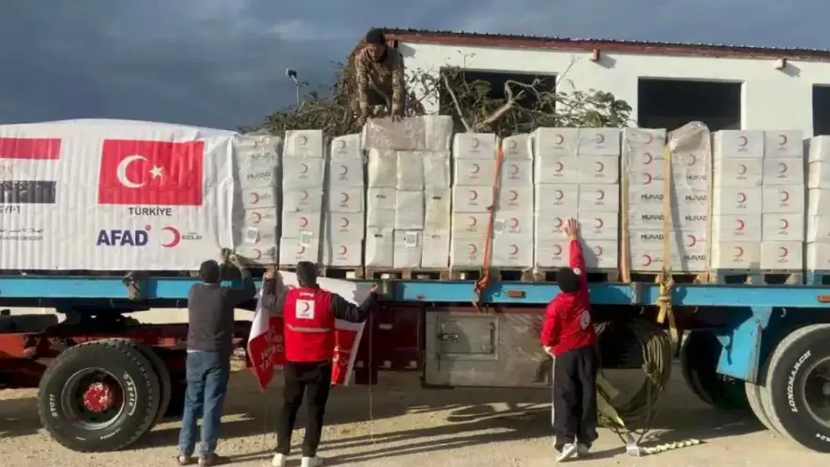 Türk Kızılay: Yardımlarımız hızla Gazze'ye giriyor