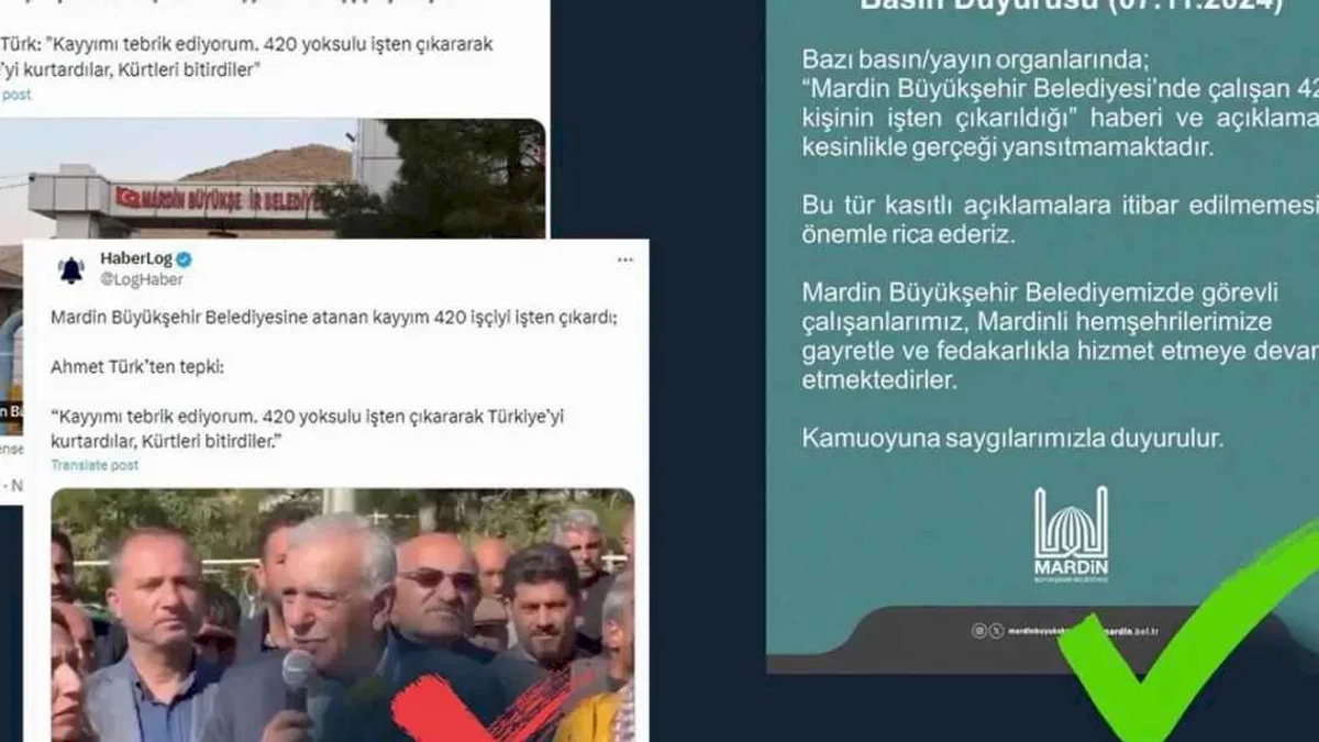Mardin Büyükşehir'de 450 kişi işten mi çıkarıldı? Açıklama İletişim'den geldi