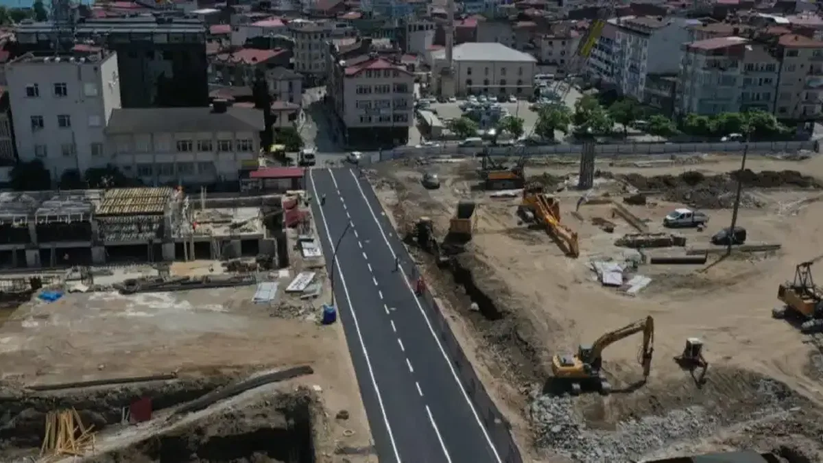 Ordu'da Millet Düzü’nde ilk asfalt serildi