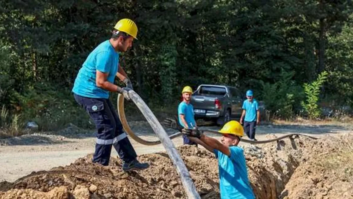 Sakarya'da yeni kaynak ve 2 bin metrelik güçlü altyapı hattı