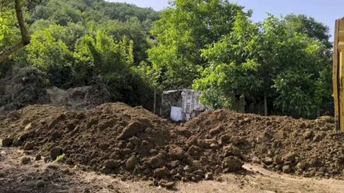 Osmangazi'de kaçak hafriyat dökenlere ceza