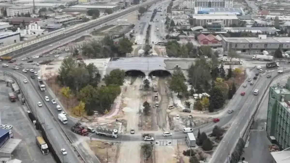 Konya Marangozlar Köprülü Kavşağı’nda çalışmalara devam