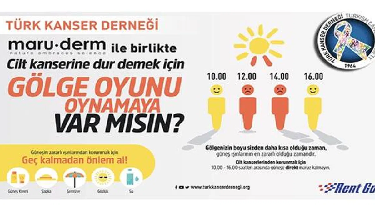 Türk Kanser Derneği’nden cilt kanserine farkındalık etkinliği