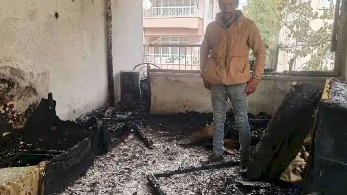 Evi yanan vatandaşa Kayseri Talas'tan yardım eli
