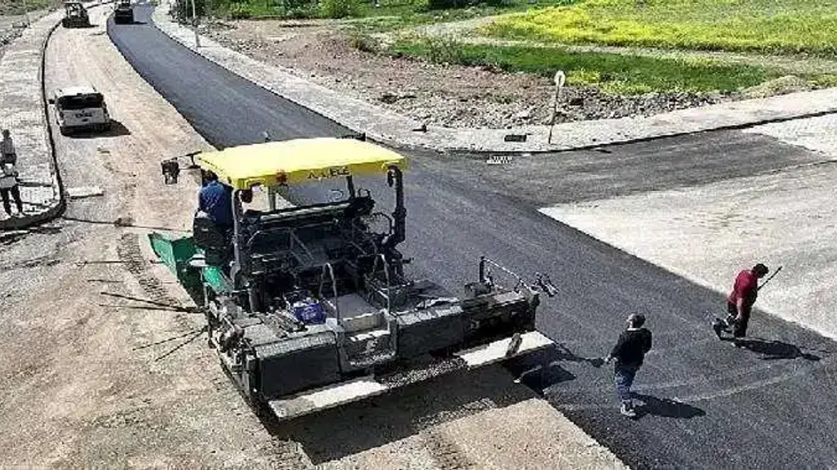 Danişment Gazi Toki yolu yenileniyor