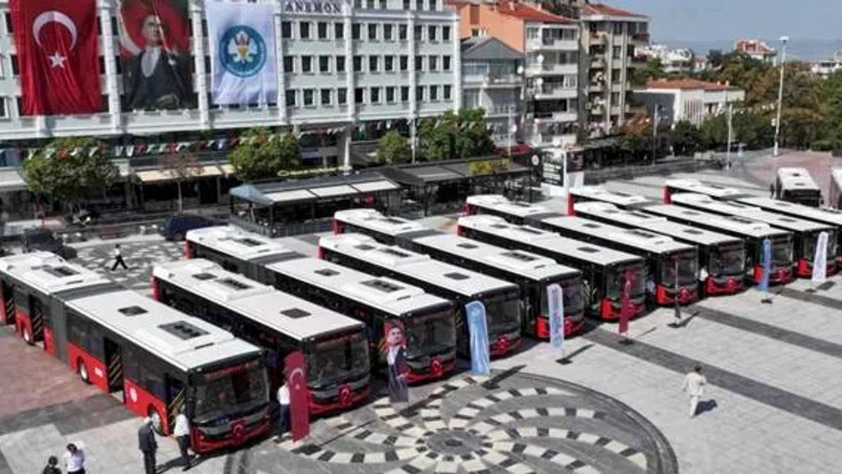 Manisa'nın ulaşım filosuna 35 yeni otobüs