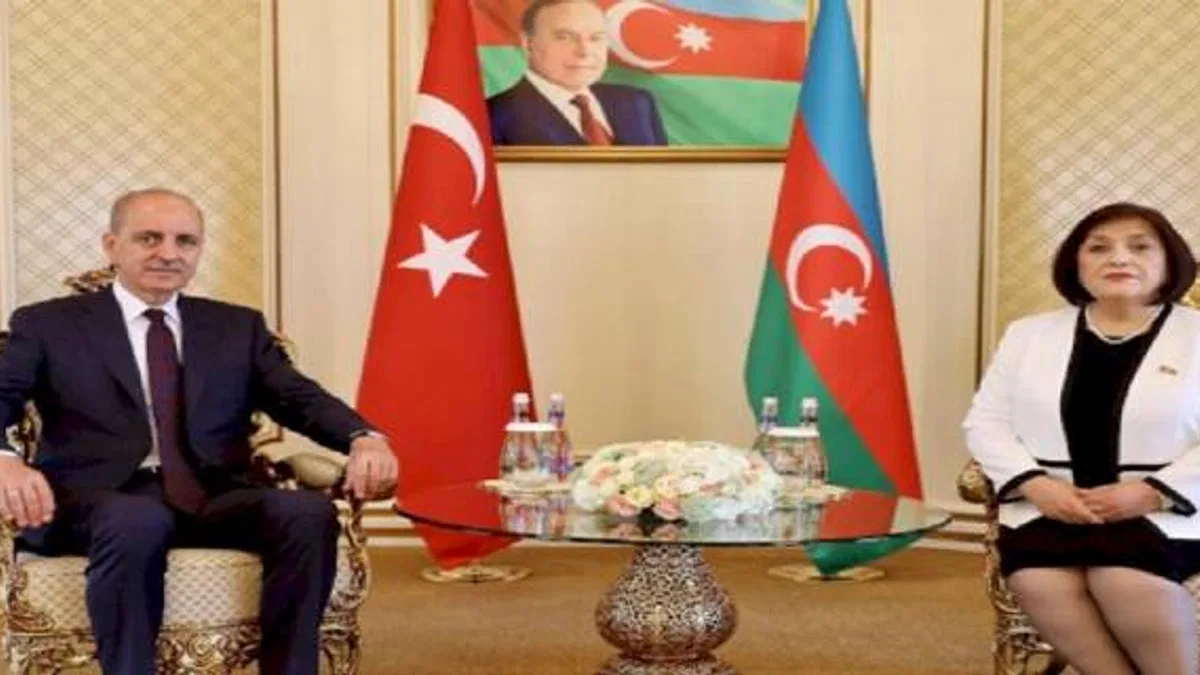 Kurtulmuş Azerbaycan'da mevkidaşıyla görüştü