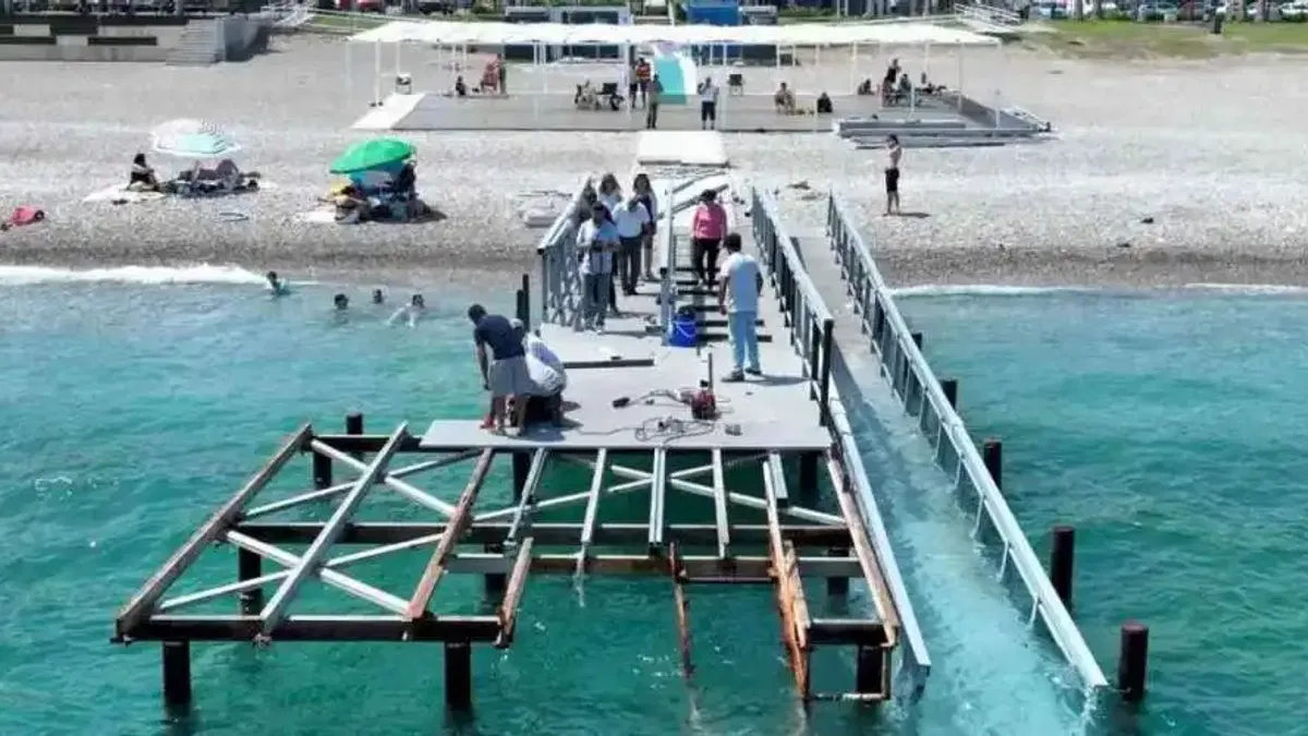 Antalya'da 'Engelsiz Plaj' yeni sezona hazırlanıyor
