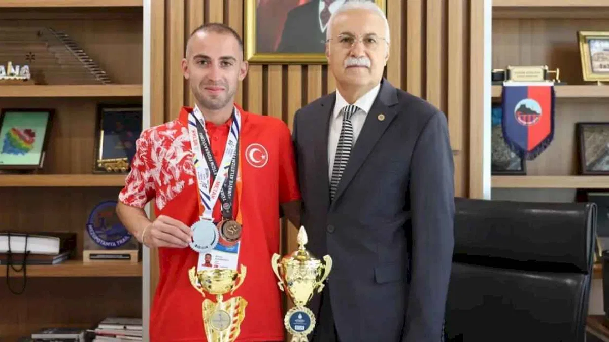 Mardinli sporcu Ahmet Alkanoğlu'ndan bir başarı daha!