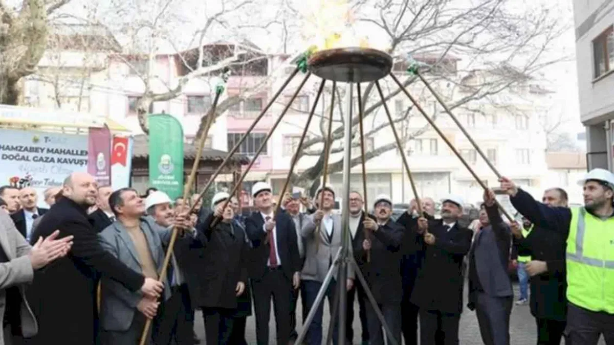 Bursa  İnegöl’de 3 mahalle doğal gaza kavuştu
