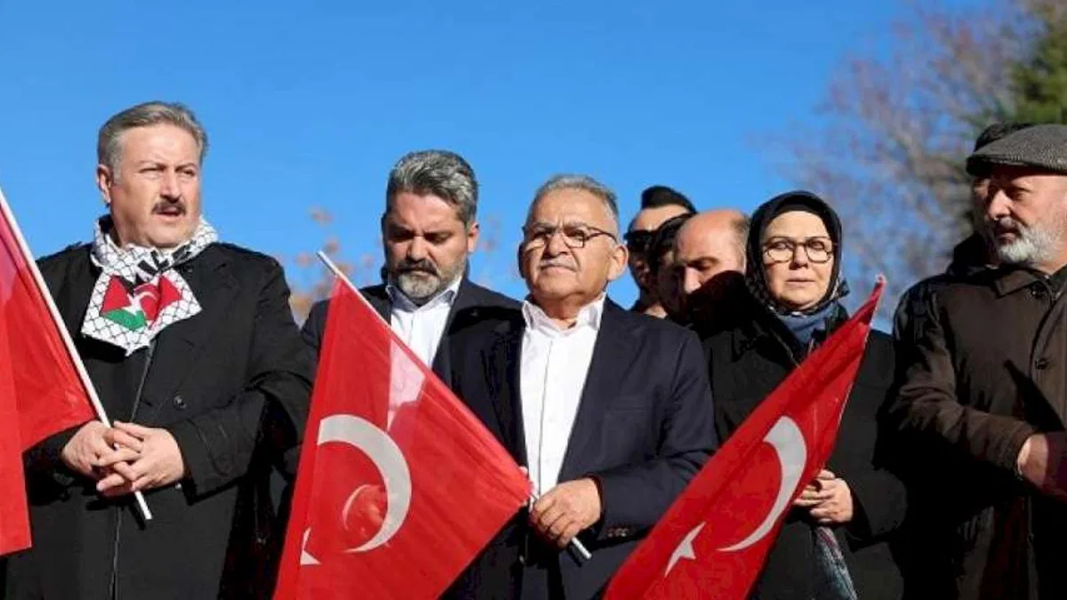Kayseri'den teröre lanet, Filistin'e destek