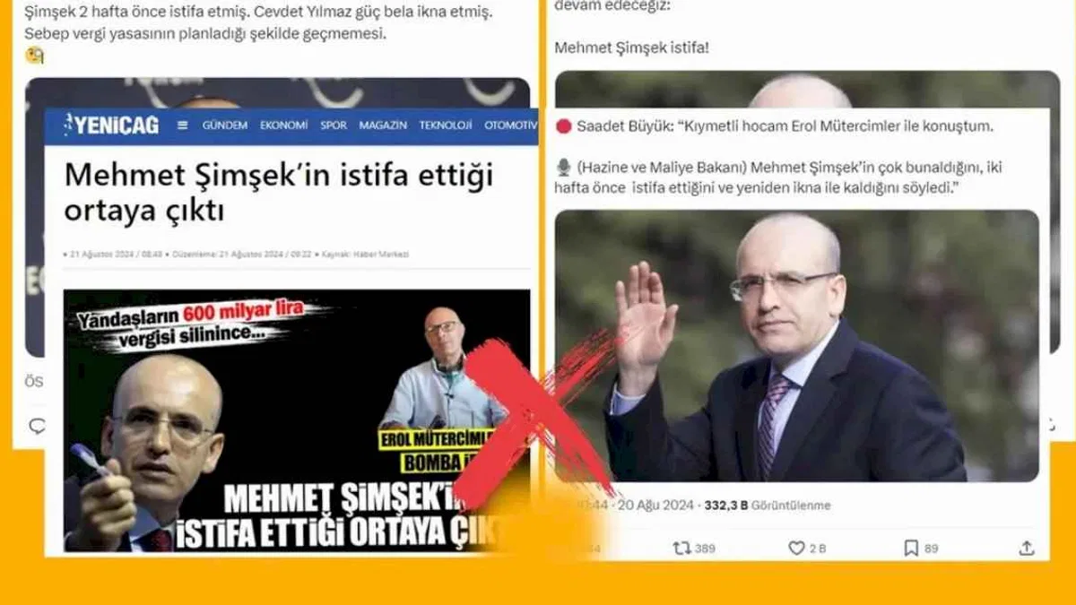 Yine Bakan Şimşek, yine istifa iddiaları! Açıklama İletişim'den geldi