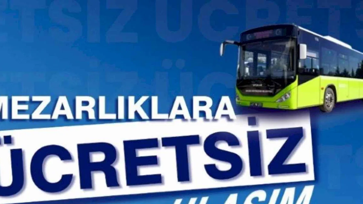 Kocaeli'den bayramda mezarlıklara ücretsiz ulaşım