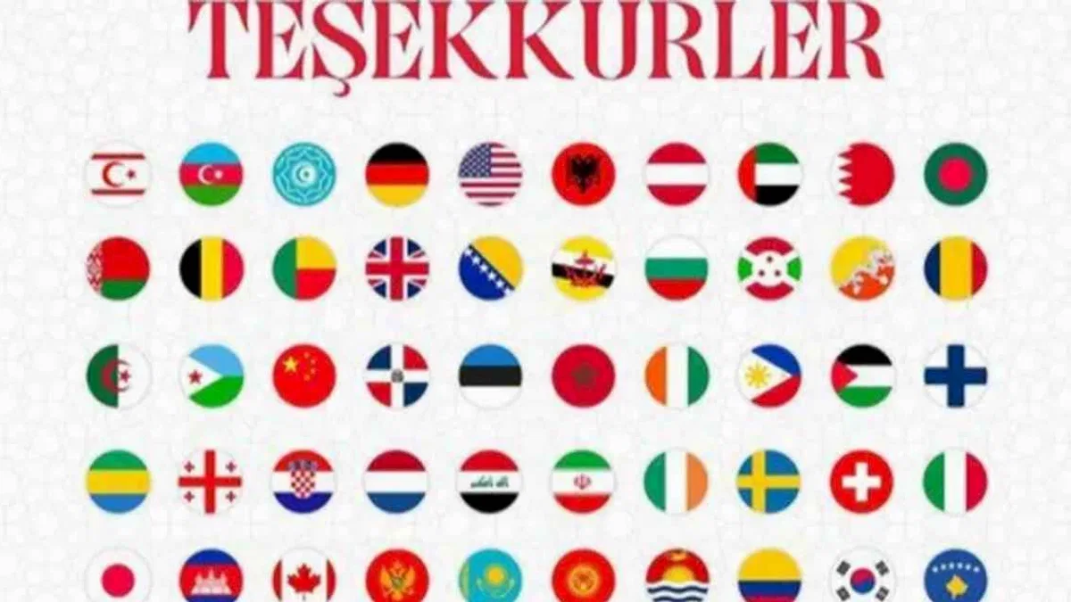 Cumhuriyet’in 102. yaşını tebrik eden ülkelere Cumhurbaşkanı Erdoğan'dan teşekkür