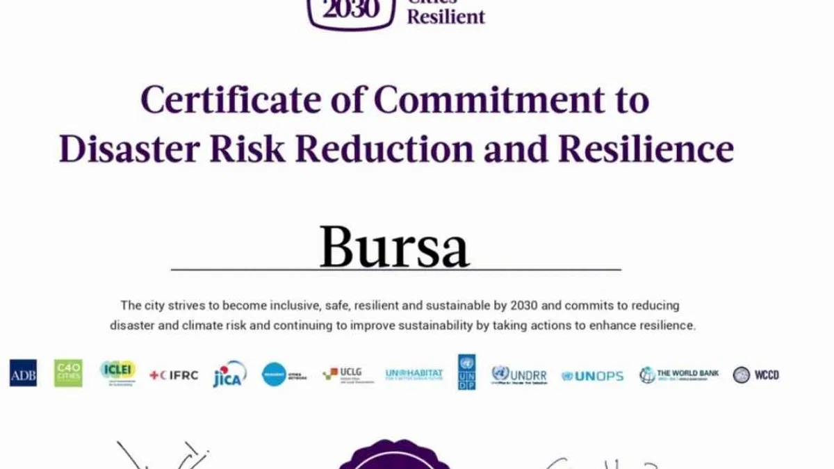 Bursa Büyükşehir’den uluslararası 'dirençli' işbirliği