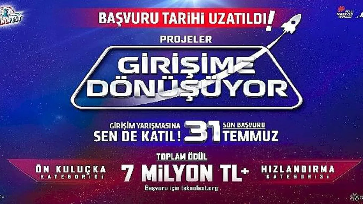 TEKNOFEST Projeleri Girişim Yarışması Başvuruları Uzatıldı