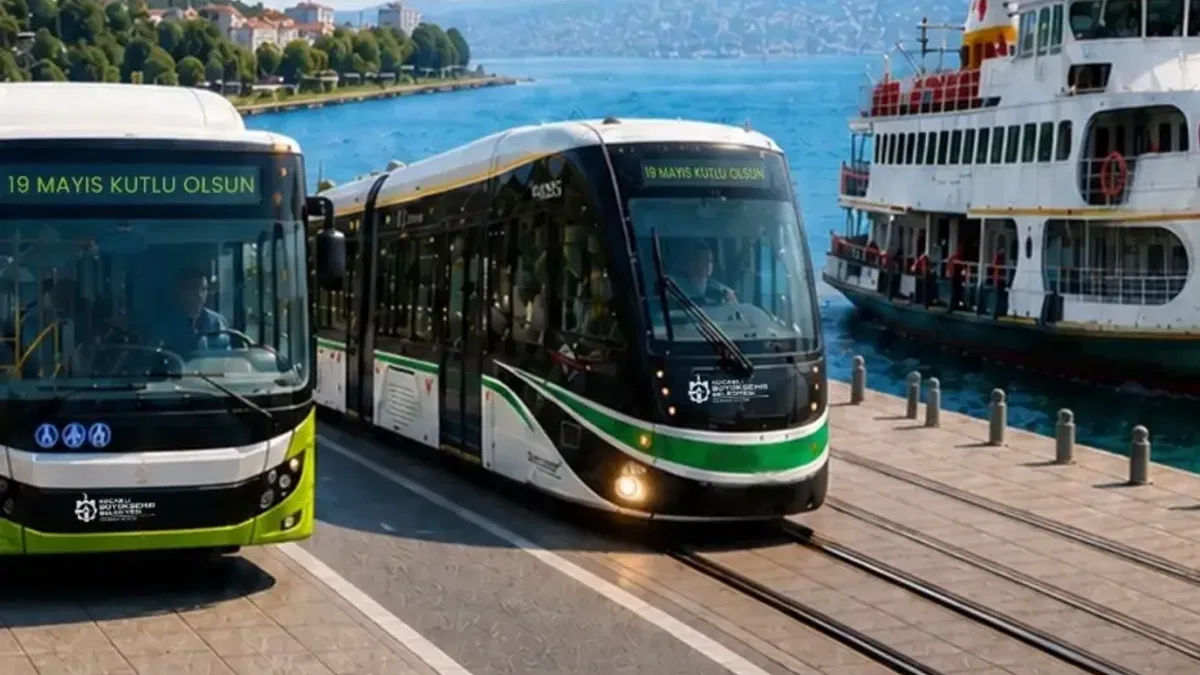 Kocaeli'de toplu taşıma 19 Mayıs’ta ücretsiz