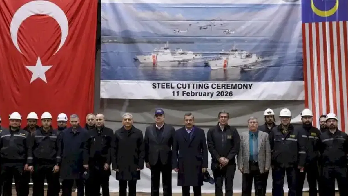 DESAN’ın Malezya için inşa ettiği ikinci geminin sac kesme töreni gerçekleşti