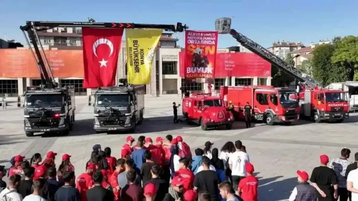 Konya İtfaiyesi'nden farkındalık etkinliği