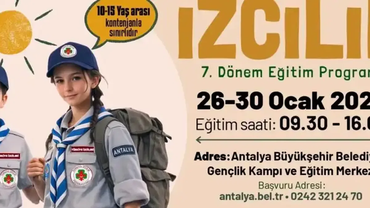 Antalya Büyükşehir’in 7. dönem izcilik eğitimleri başlıyor