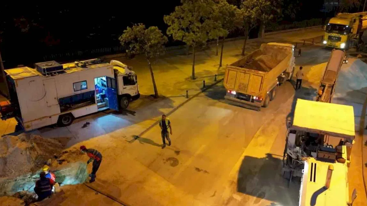 KOSKİ'den şehir merkezinde 1.678 metrelik ıslah çalışması