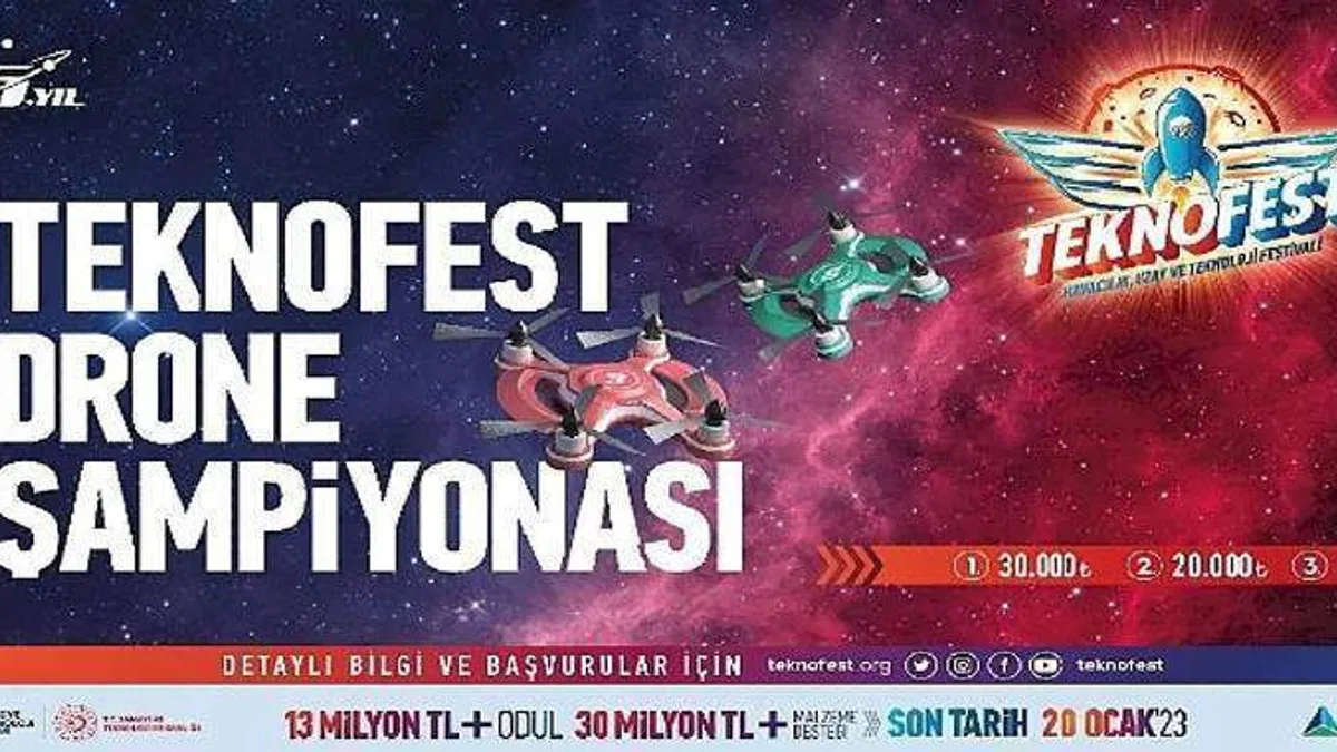 TEKNOFEST Drone Şampiyonasına Başvuru İçin Son 1 Gün!