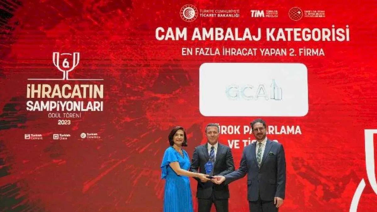 GCA, TİM ihracat şampiyonları listesinde 2’ncilik ödülüne layık görüldü