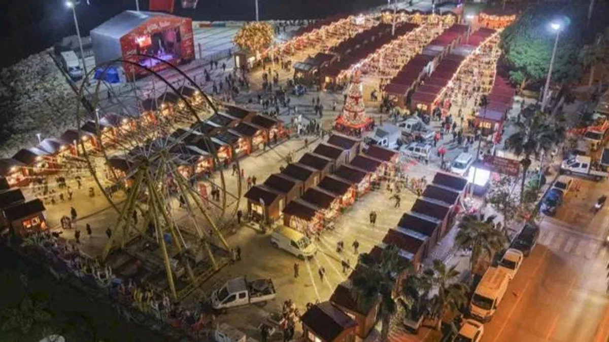 Mersin’de yılbaşı pazarı coşkusu