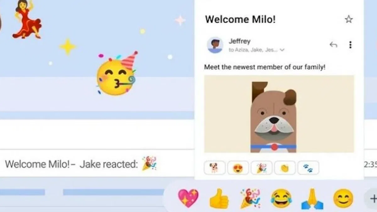 Gmail Emoji Tepkileri Ekim Sonunda Mobile ve Masaüstüne Geliyor