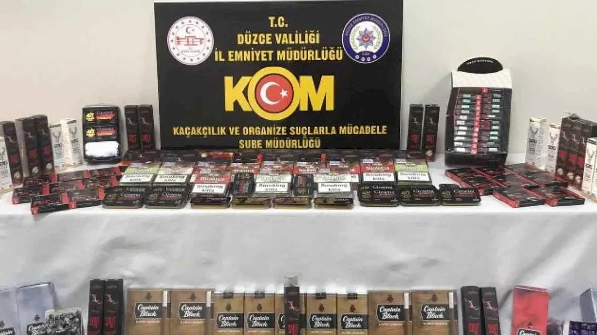 Düzce’de kaçakçılık operasyonu