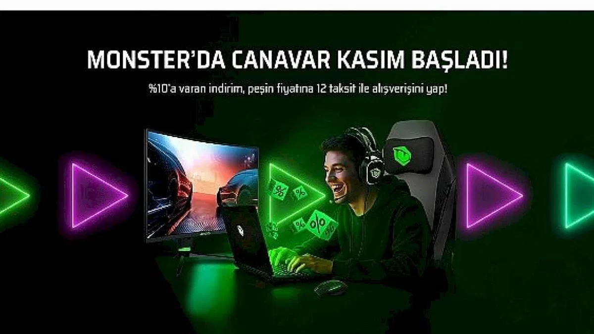 Kasım ayında Monster'dan canavar gibi indirim kampanyası
