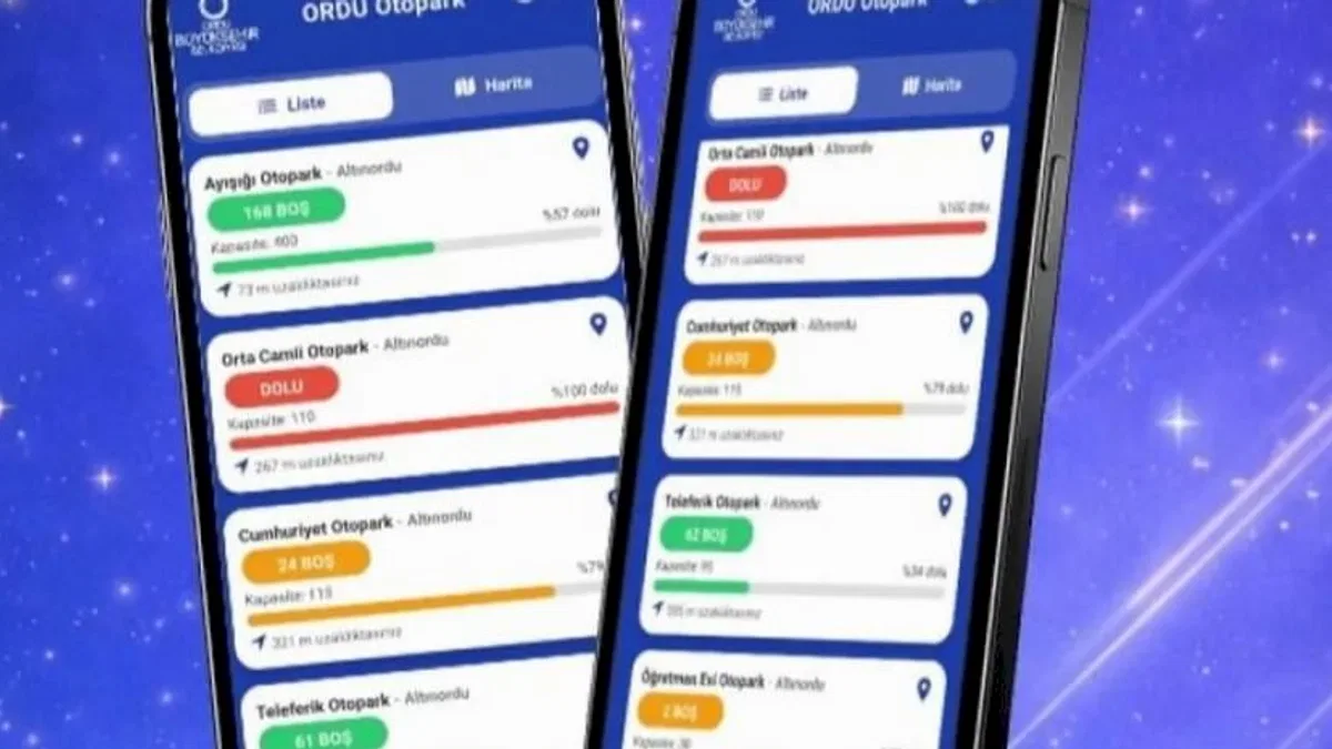 Ordu’da otopark bulmak artık çok kolay