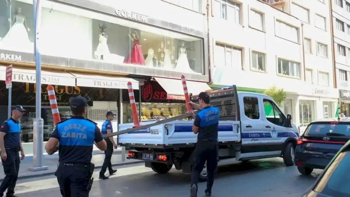 Gebze'de kaldırım işgaline geçit yok