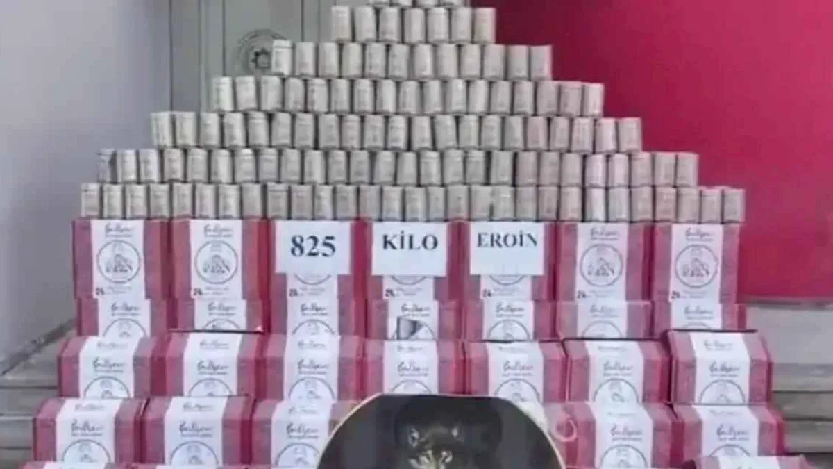 Adana'da 825 kilogram eroin ele geçirildi