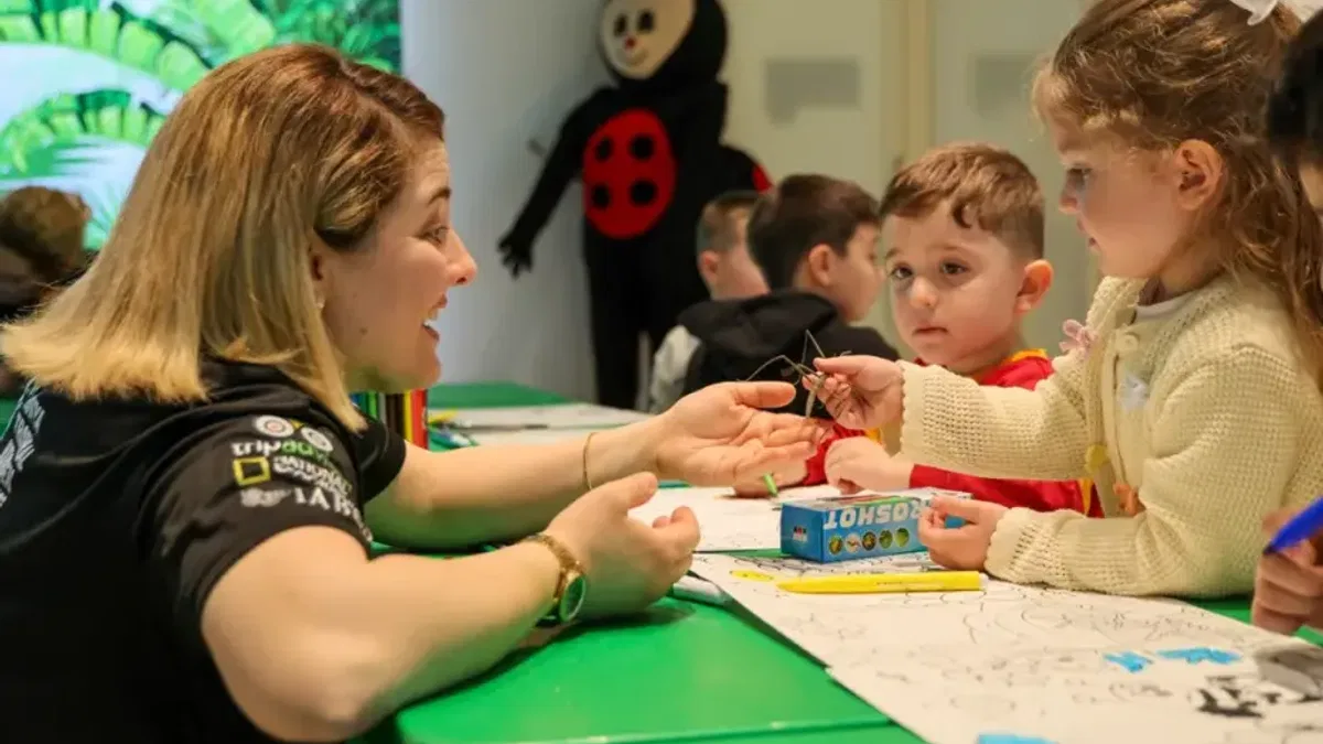 Konya Tropikal Kelebek Bahçesi'nde eğlenceli etkinlikler