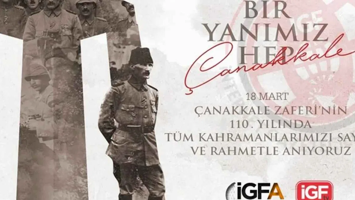 110. yılında da bir yanımız hep Çanakkale!