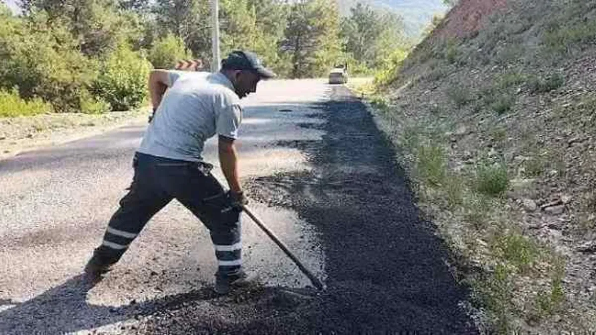 Alanya'da yayla yollarına bakım onarım