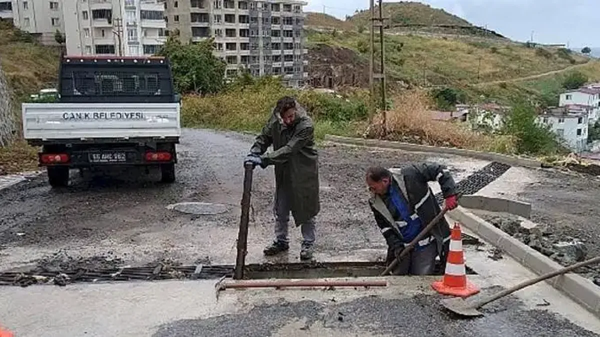 Canik'te Ekipler Alarma Geçti