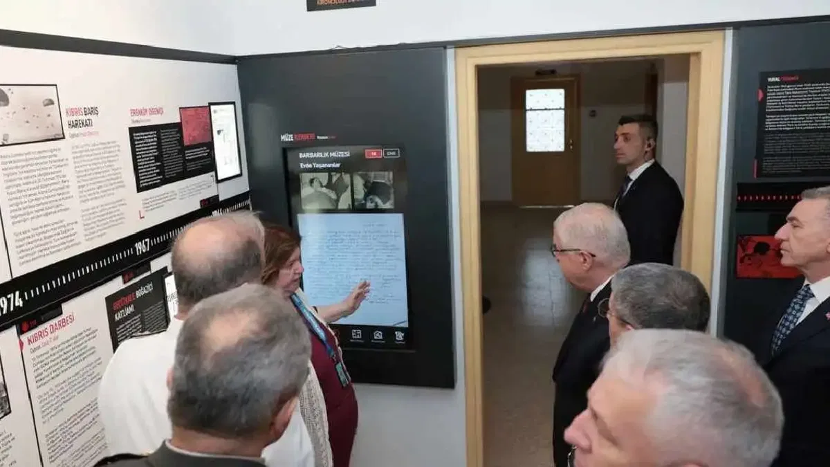 Bakan Güler ve TSK komuta kademesinden KKTC'de Barbarlık Müzesi ziyareti